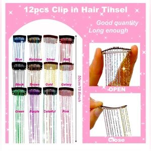 Amazon- colorful, sparky, hair clips.